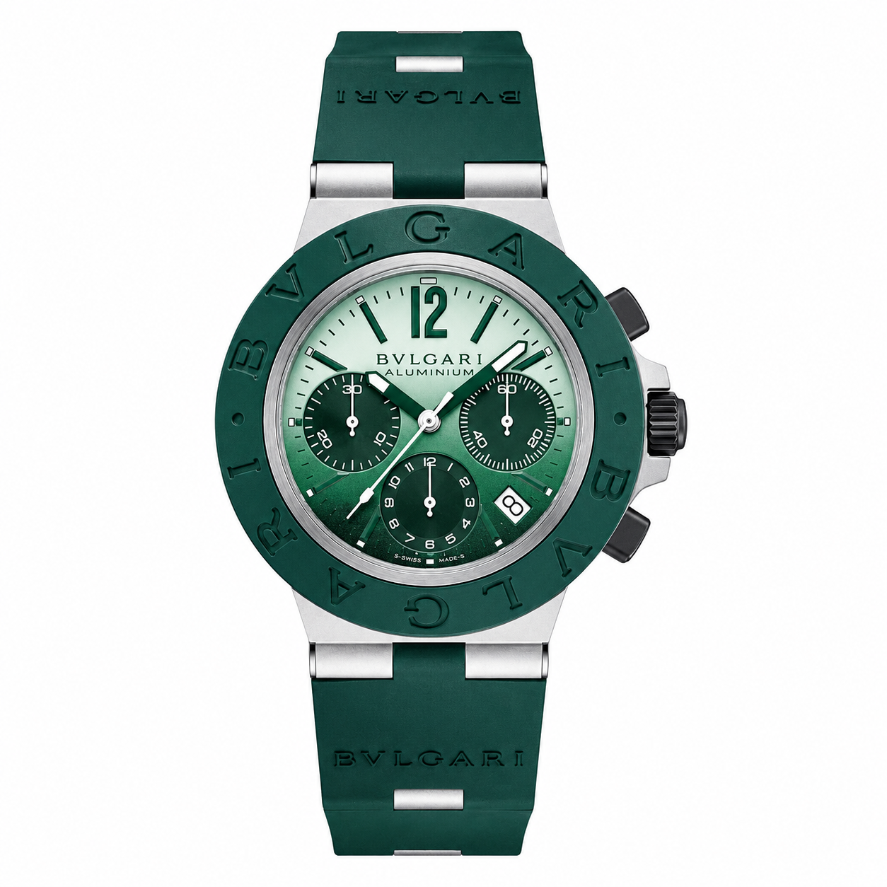 IMG-5904.png Bulgari Aluminium Green Chronograph - Image 1