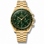 Omega Speedmaster Moonwatch Professional CoAxial Master Chronometer Pink Gold Green Dial 42 mm