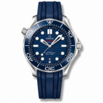 Omega Diver 300M CoAxial Master Chronometer Blue Dial Rubber 42 mm