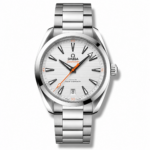 Omega AquaTerra 150M Co-Axial Master Chronometer – Silver Dial Orange Seconds Steel Bracelet 41mm