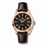 Omega AquaTerra Chronometer – Sedna Gold Brown Dial Leather Strap 41MM