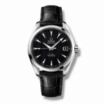 Omega Aqua Terra Black Dial Leather Strap 41MM