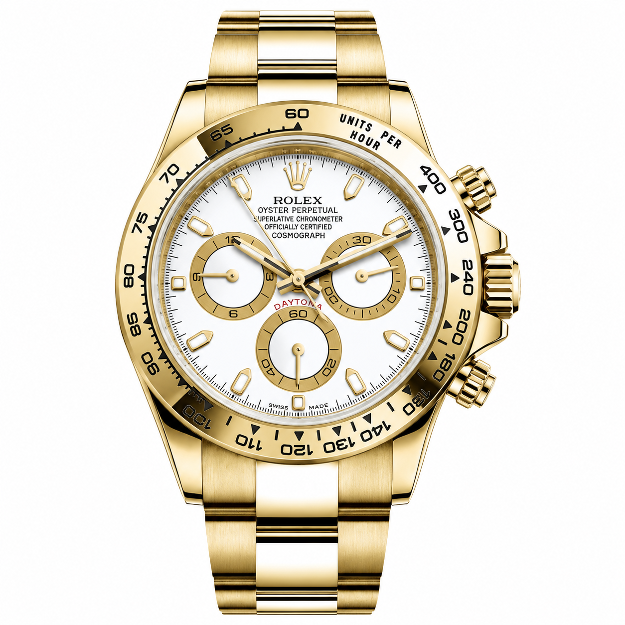 IMG-6036.png Rolex Daytona – Yellow Gold White Dial - Image 1