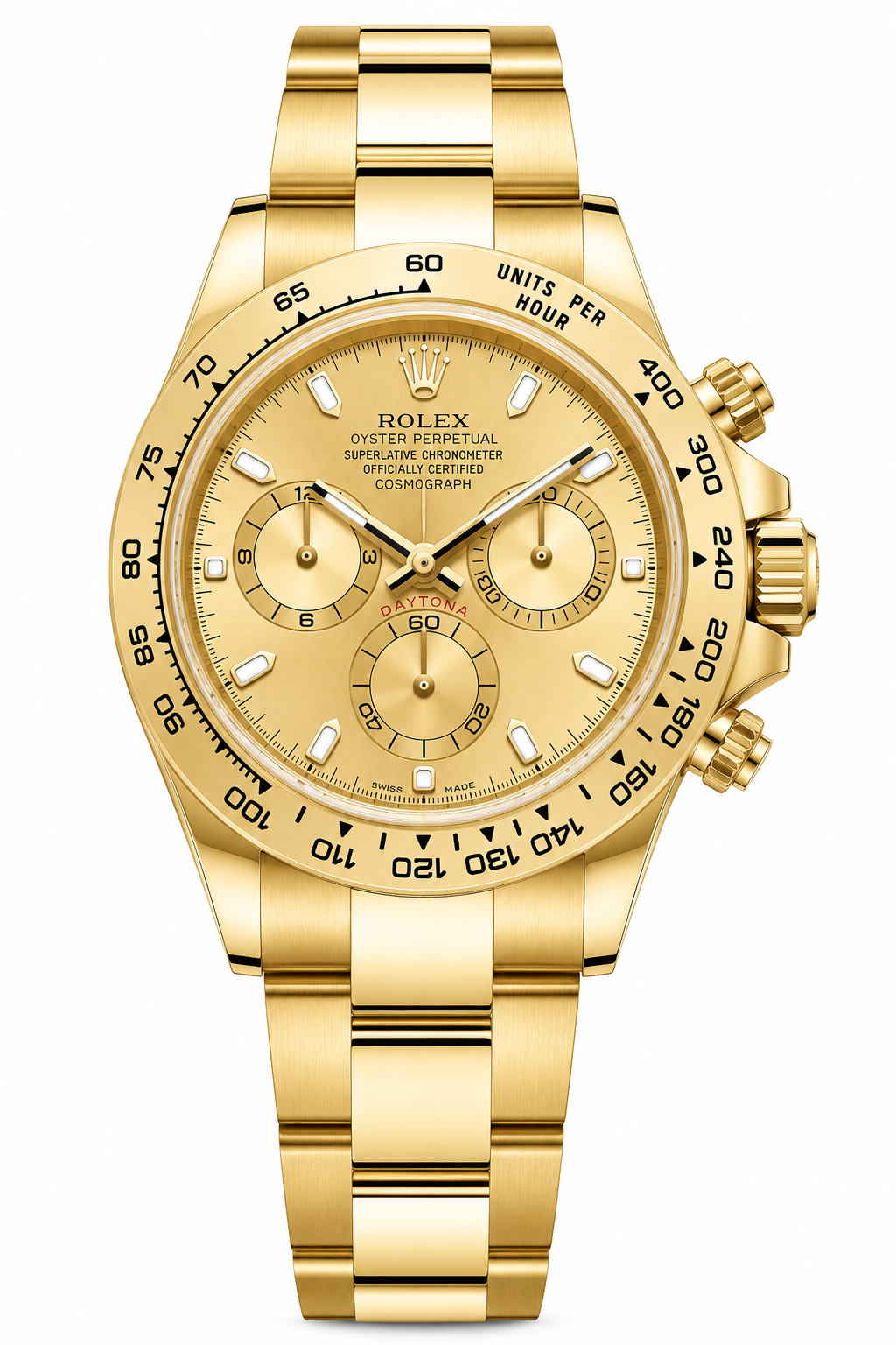 IMG-6038.png Rolex Daytona – Yellow Gold Champagne Dial 40mm - Image 1