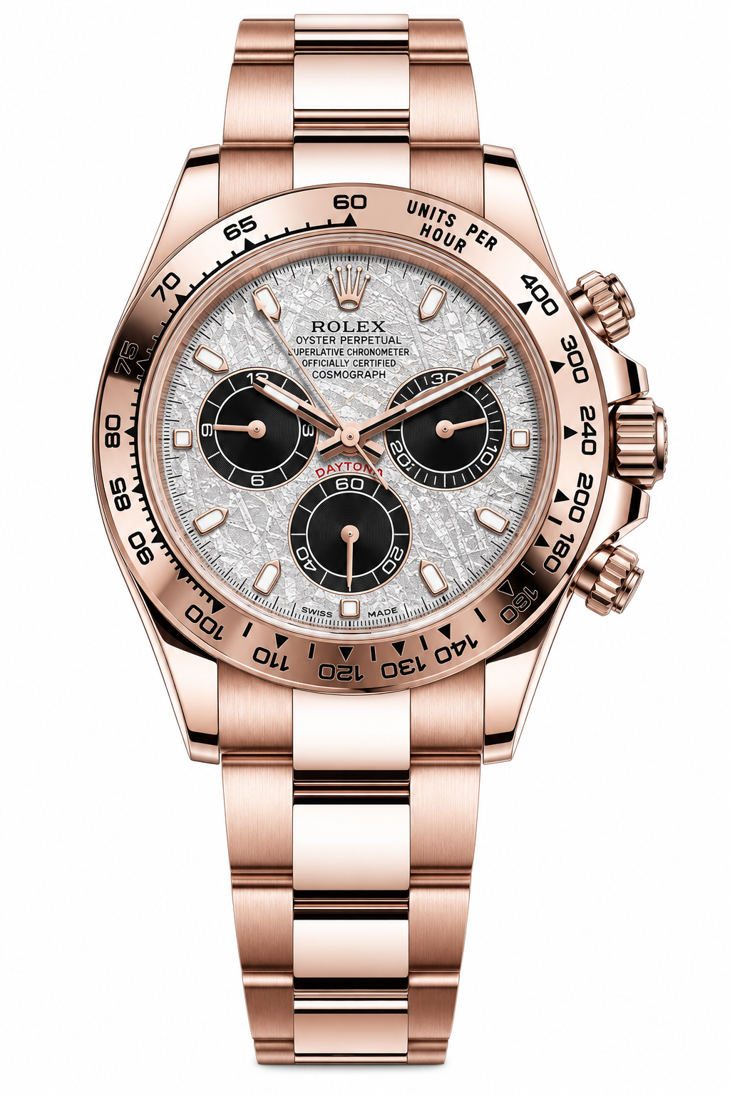 IMG-6062.png Rolex Daytona – Rose Gold White Meteorite Dial 40mm - Image 1