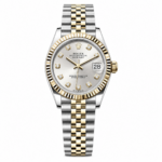 Date-Just TwoTone Silver Dial Diamonds Jubilee 31MM