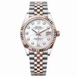 Rolex Datejust – Everose & Steel Mother Of Pearl Diamond Dial 31mm