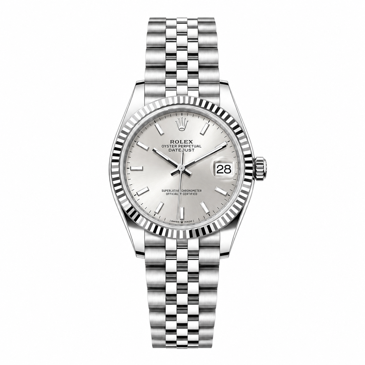 IMG-6127.png Date-Just Steel Silver Dial Jubilee 31MM - Image 1