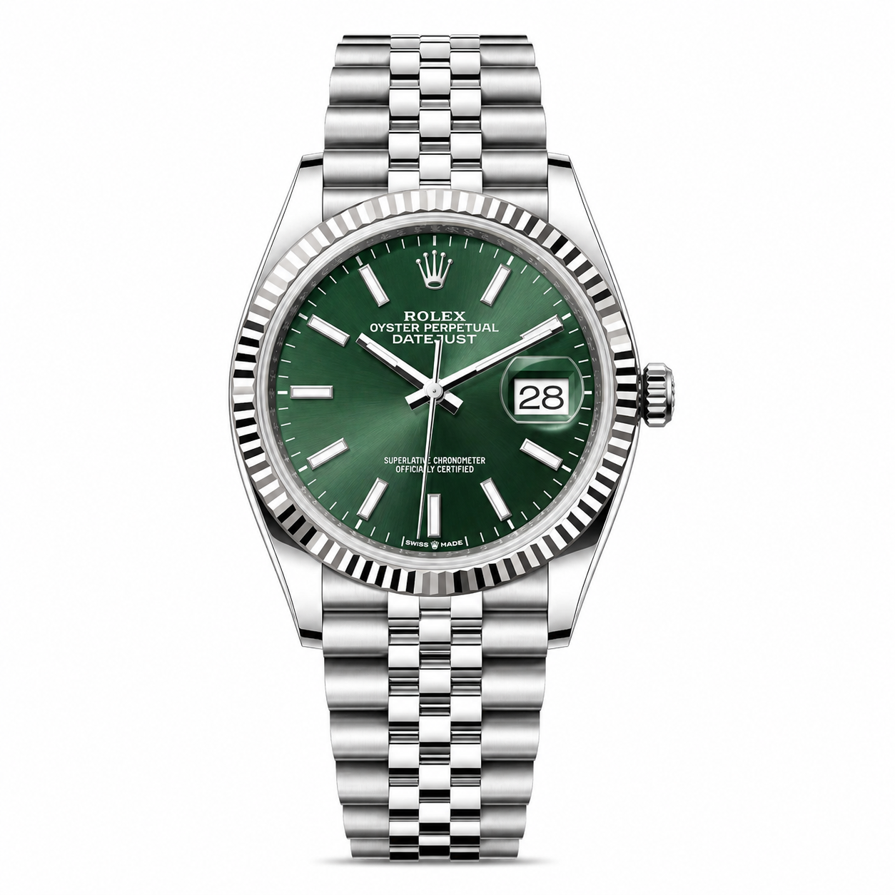 IMG-6180-1.png Rolex Datejust Steel & White Gold Mint Green Dial Jubilee 36mm - Image 1