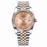Rolex Datejust Edelstahl Two Tone Rose Gold Dial Jubilee 36mm