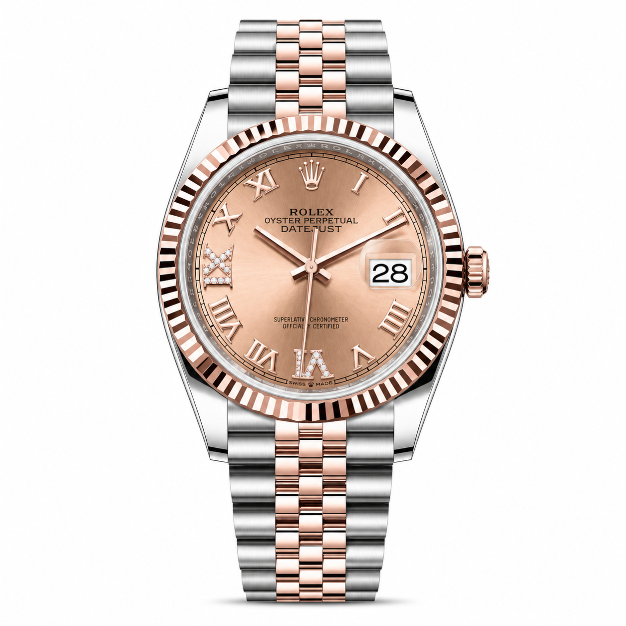 IMG-6184.png Rolex Datejust Edelstahl Two Tone Rose Gold Dial Jubilee 36mm - Image 1