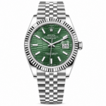 Rolex Datejust Steel Green Motif Dial Jubilee 36mm