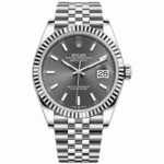 Rolex Datejust Steel Grey Rhodium Dial Jubilee 36mm