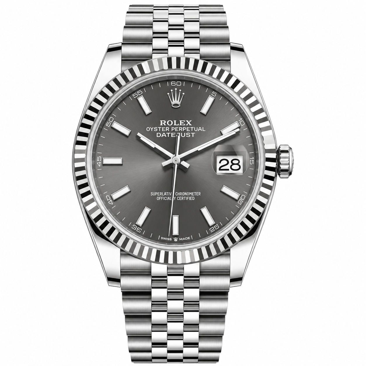 IMG-6200.png Rolex Datejust Steel Grey Rhodium Dial Jubilee 36mm - Image 1