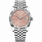 Rolex Datejust Pink Dial Steel Jubilee 36mm