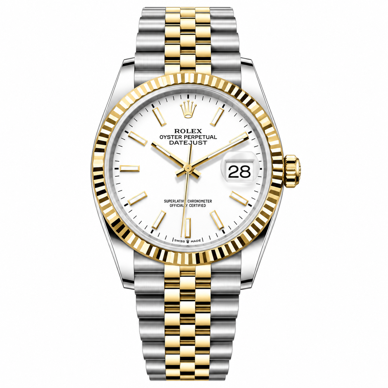 IMG-6244.png Rolex Datejust Two Tone Yellow Gold White Dial Jubilee 36mm - Image 1