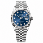 Rolex Datejust Steel Blue Diamonds Dial Jubilee 36mm