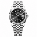 Rolex Datejust Steel Black Dial Jubilee 36mm