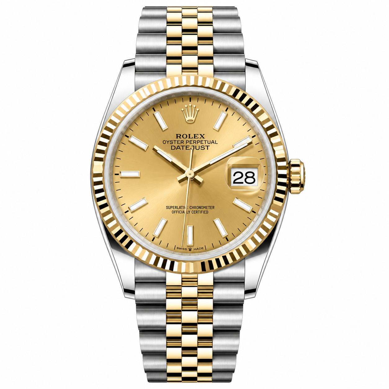 IMG-6250.png Rolex Datejust Two-Tone Champagne Dial Jubilee 36mm - Image 1