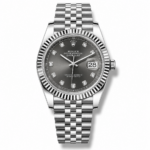 Rolex Datejust Grey Diamonds Dial 41mm Jubilee