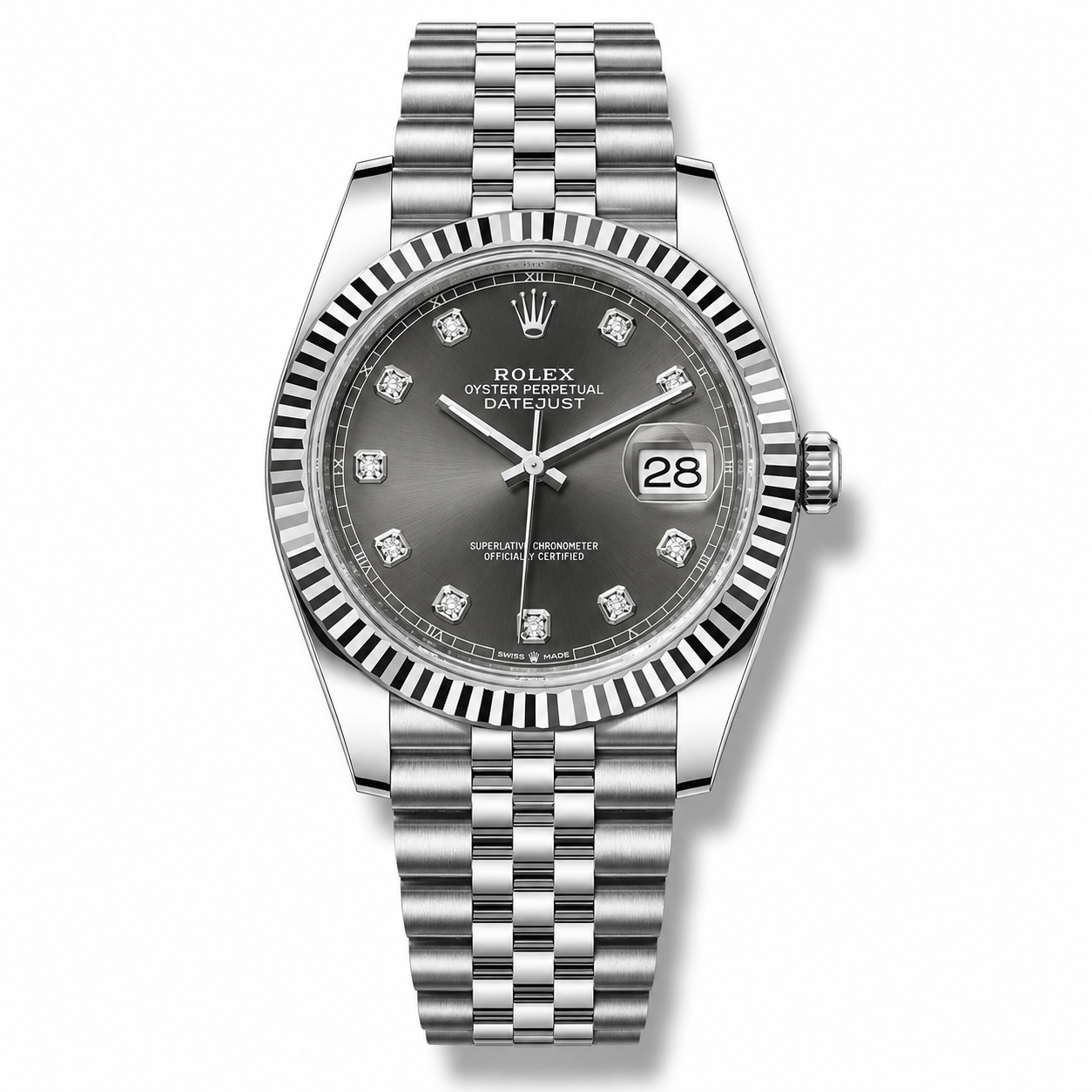IMG-6255.png Rolex Datejust Grey Diamonds Dial 41mm Jubilee - Image 1