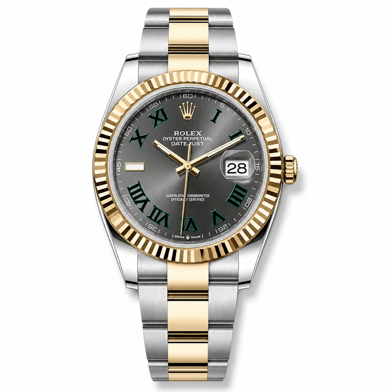 IMG-6257.png Rolex Datejust Wimbledon Two Tone Gold 41mm Oyster - Image 1
