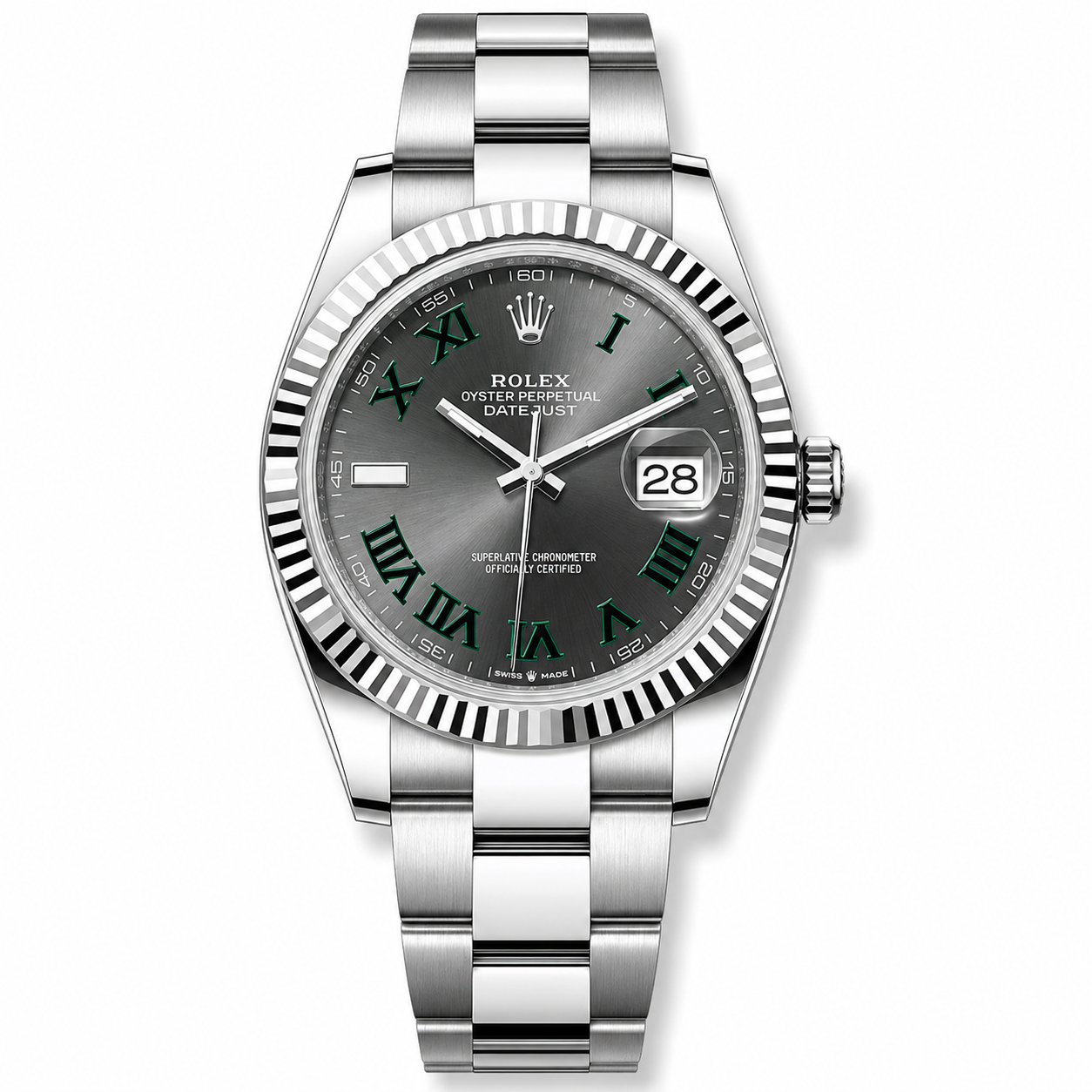 IMG-6258.png Rolex Datejust Steel Wimbledon 41M Oyster - Image 1