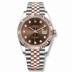 Rolex Datejust Rose Gold Chocolate Diamond 41mm Jubilee