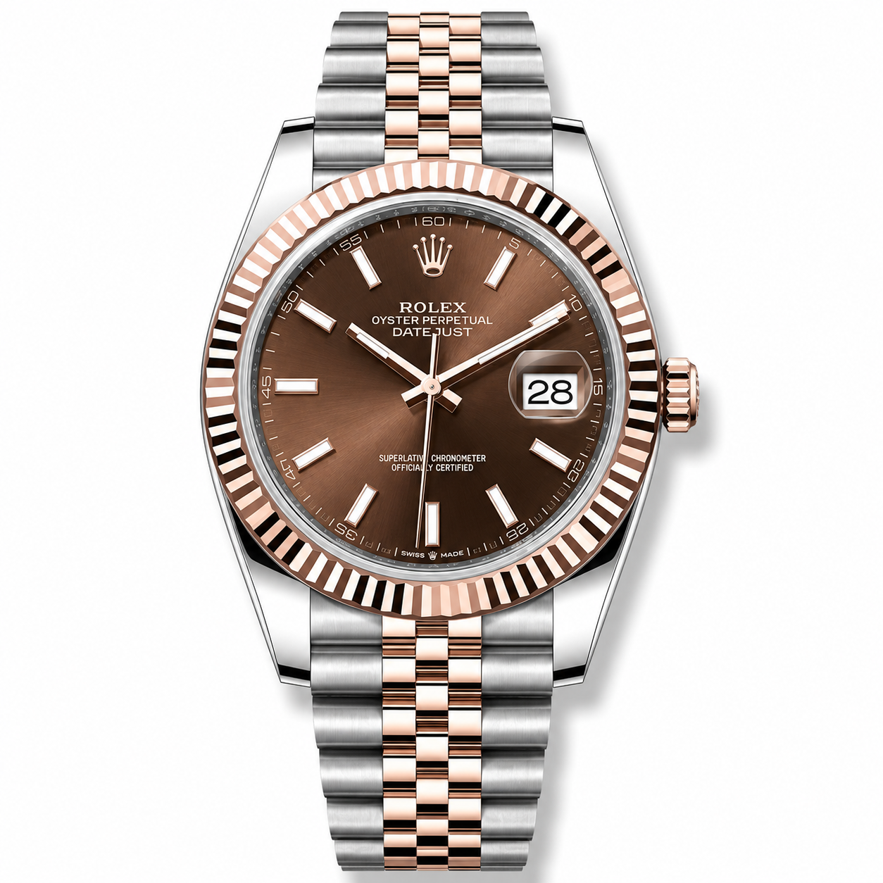 IMG-6264.png Rolex Datejust Rose Gold Chocolate 41mm Jubilee - Image 1