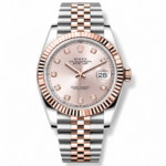 Rolex Datejust Sundust Rose Gold Diamond 41mm Jubilee