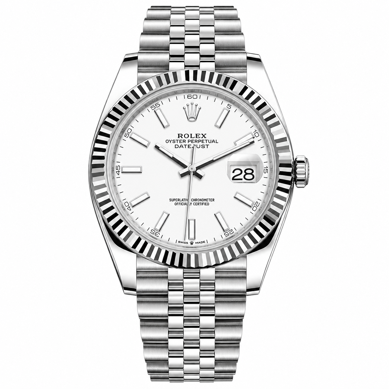 IMG-6273.png Rolex Datejust White Dial 41mm Jubilee - Image 1