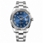 Rolex Datejust Blue Roman Dial 41mm Oyster
