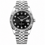 Rolex Datejust Black Diamonds Dial 41mm Jubilee