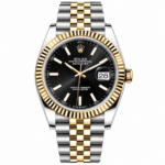 Rolex Datejust Black Dial Two-Tone Jubilee 41mm