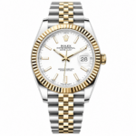 Rolex Datejust White Dial Yellow Gold Jubilee 41mm