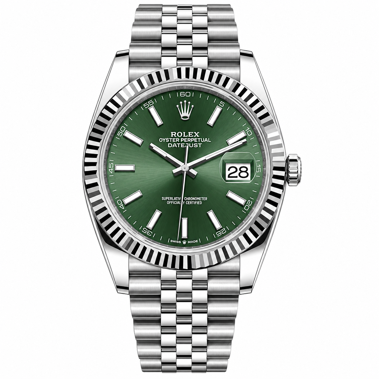 IMG-6314.png Rolex Datejust Green Dial Jubilee 41mm - Image 1