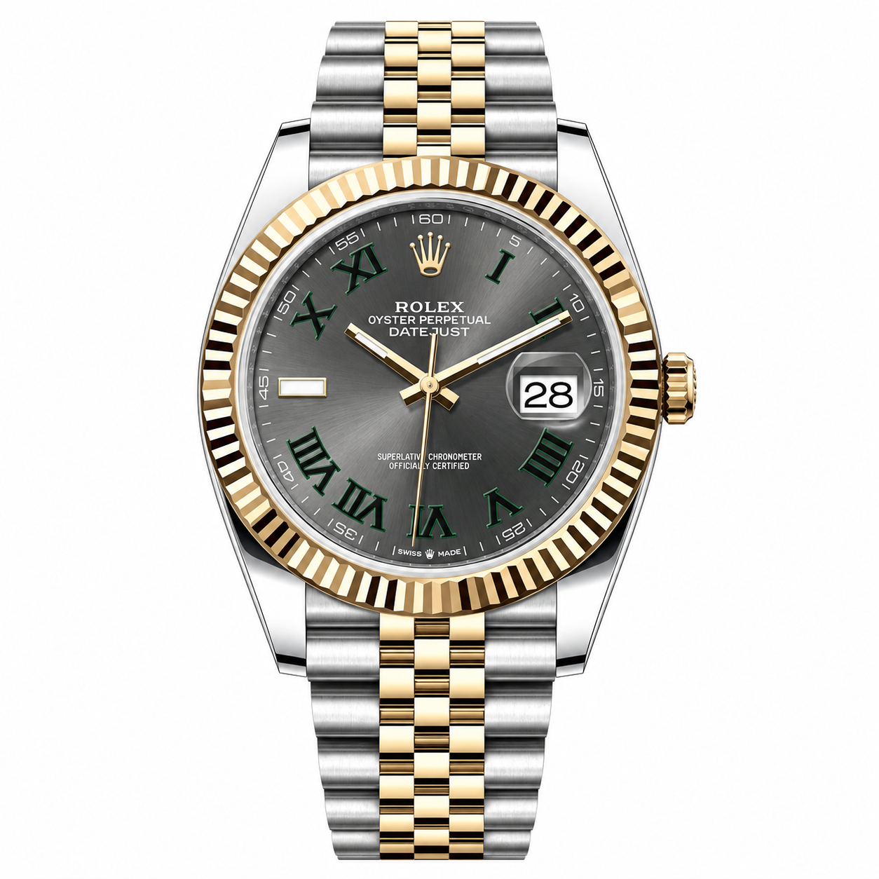 IMG-6315.png Rolex Datejust Wimbledon Dial Yellow Gold Jubilee 41mm - Image 1