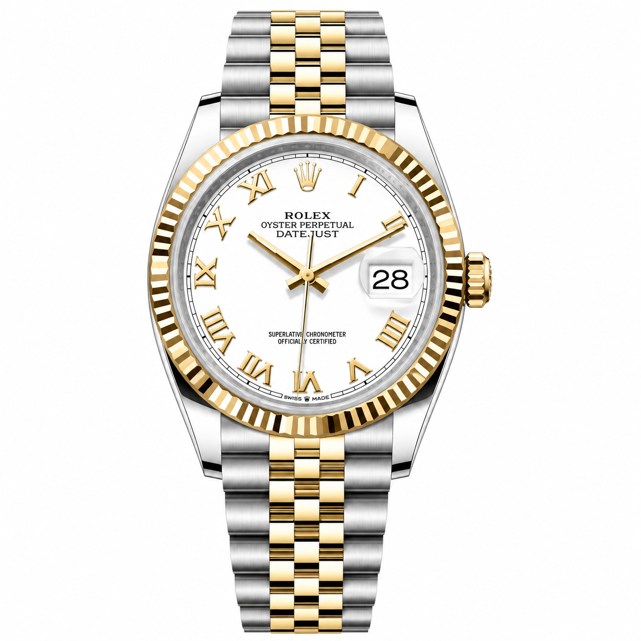 IMG-6330.png Rolex Datejust Two Tone White Roman Dial Jubilee 36mm - Image 1