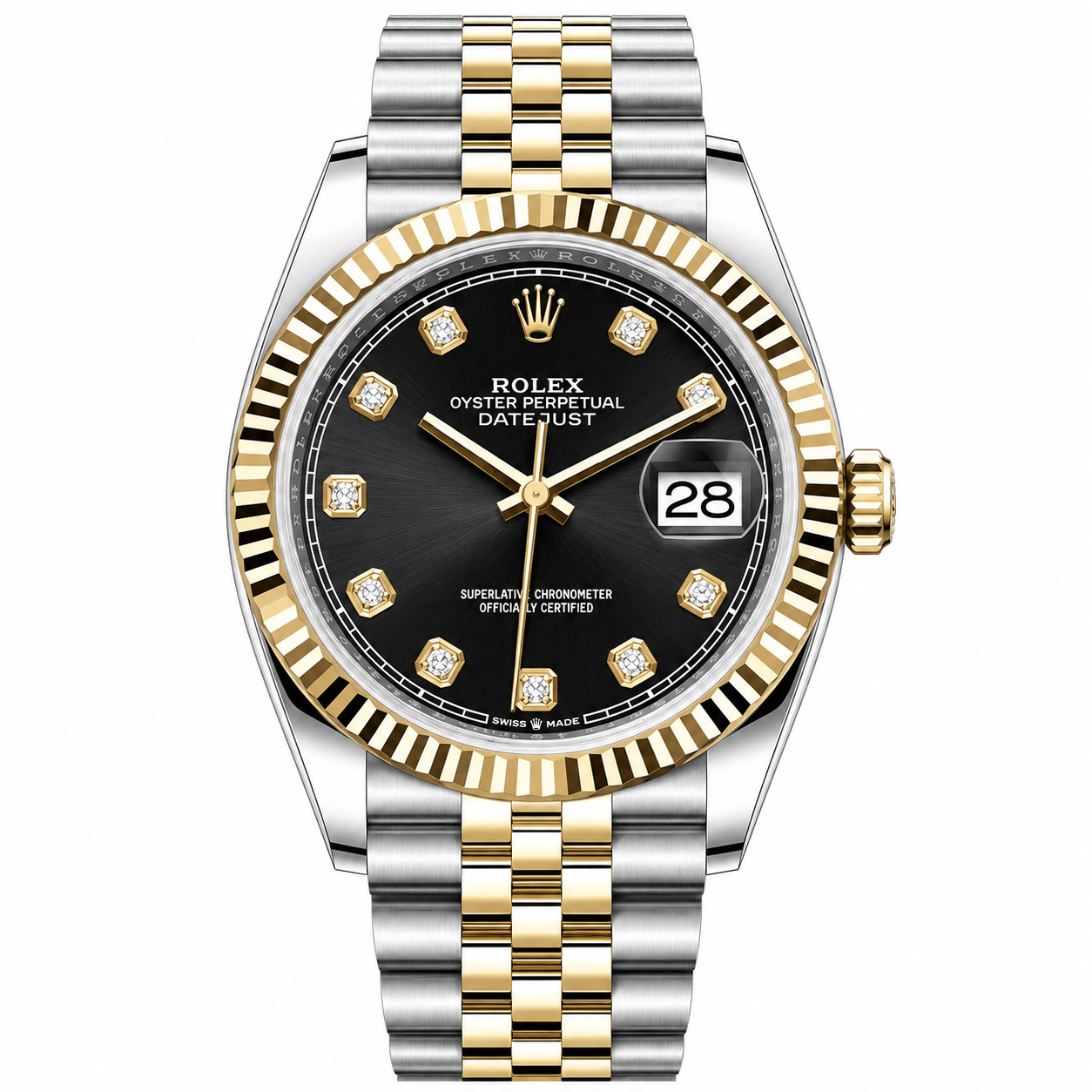 IMG-6332.png Rolex Datejust Two Tone Black Diamonds Dial Jubilee 36mm - Image 1
