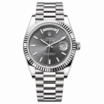 Rolex Day-Date Rhodium Grey Dial President 40mm