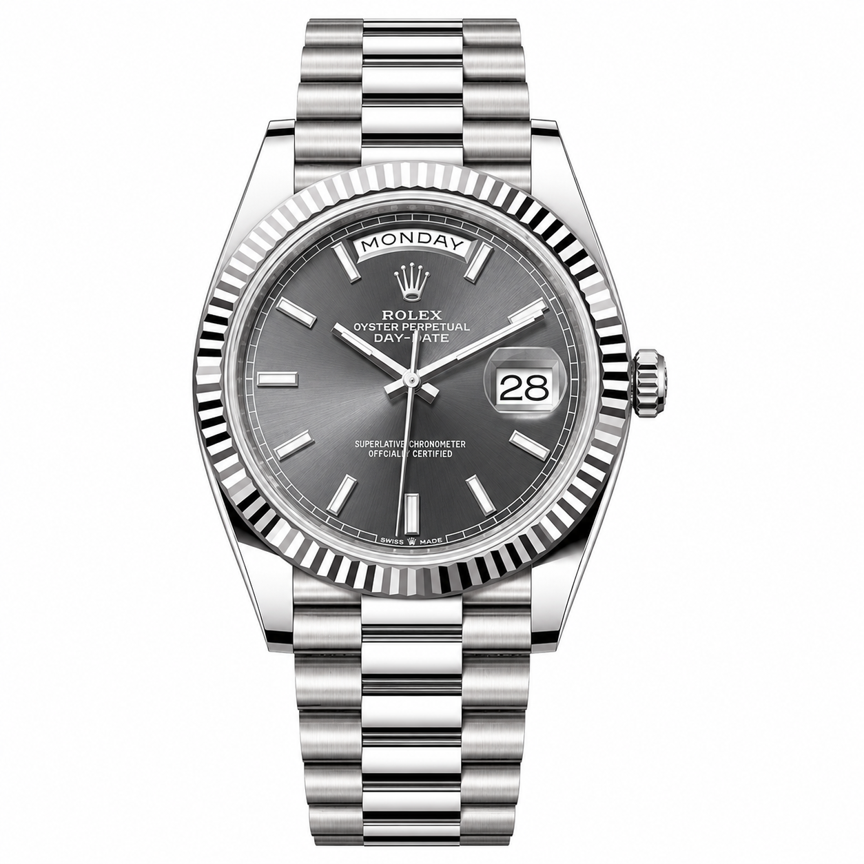 IMG-6370.png Rolex Day-Date Rhodium Grey Dial President 40mm - Image 1