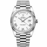 Rolex Day-Date White Dial President 40mm