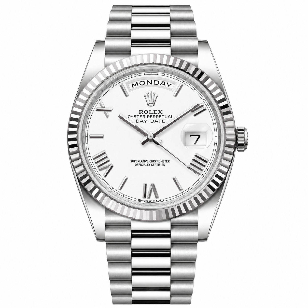 IMG-6394.png Rolex Day-Date White Dial President 40mm - Image 1