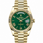 Rolex Day-Date Green Dial Gold President 40mm