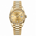 Rolex Day-Date Champagne Diamonds Dial Gold President 36mm