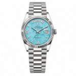 Rolex Day-Date Turquoise Stone Dial Silver President 36mm