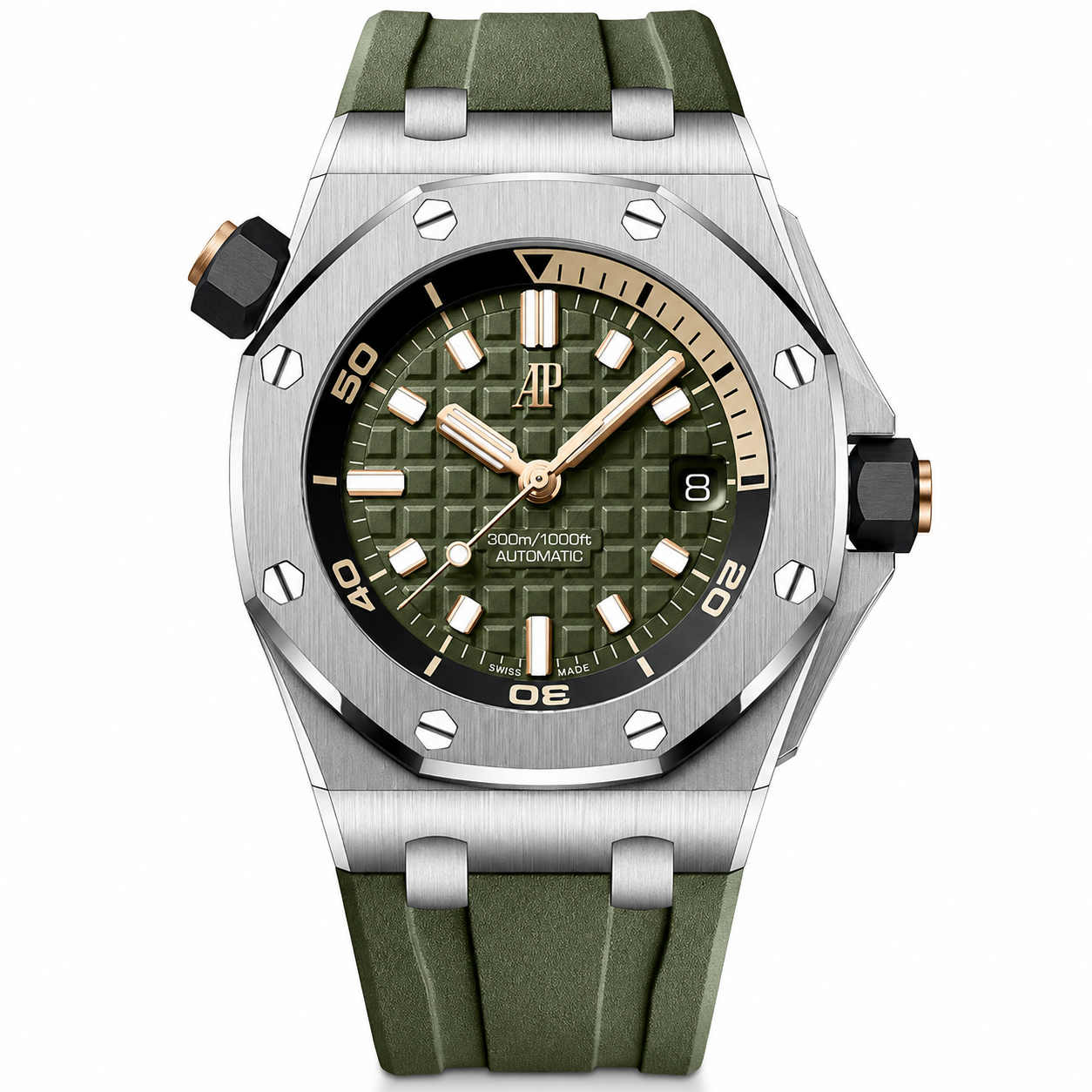 IMG-6468.png Audemars Piguet Royal Oak Offshore Diver — Khaki Green Edition - Image 1