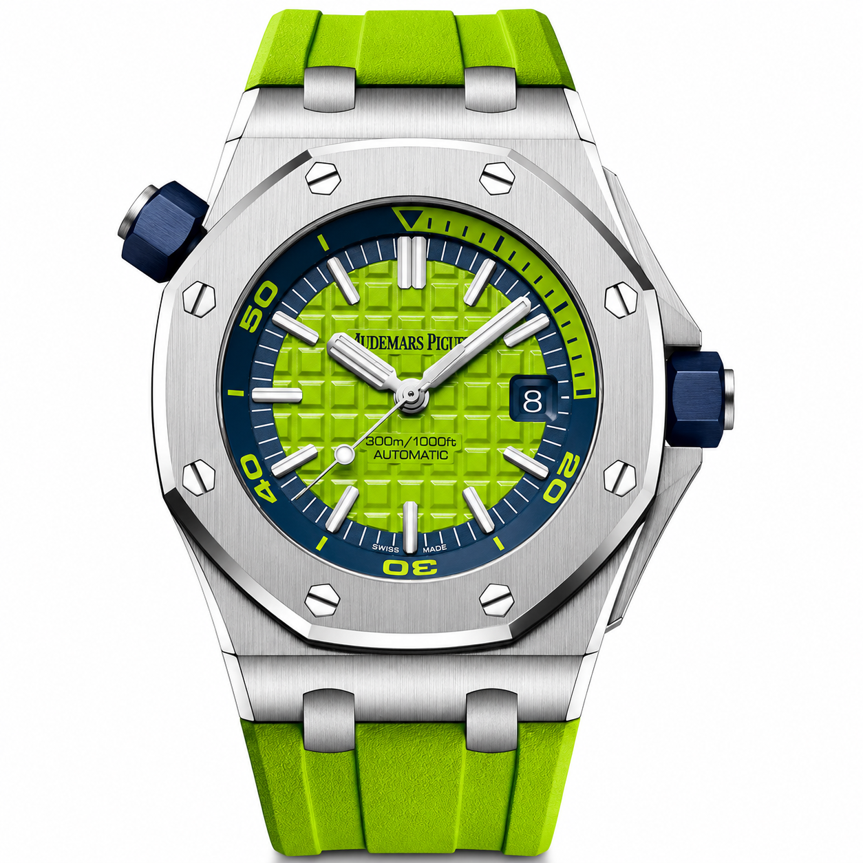 IMG-6472.png Audemars Piguet Royal Oak Offshore Diver — Electric Lime Edition - Image 1