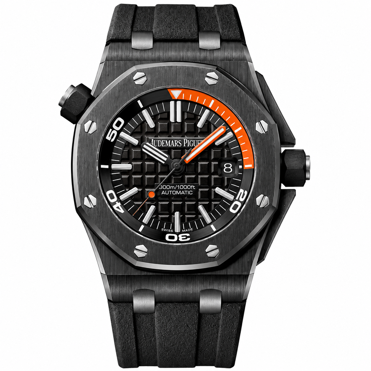 IMG-6488.png Audemars Piguet Royal Oak Offshore Diver — Black / Orange Stealth Edition - Image 1