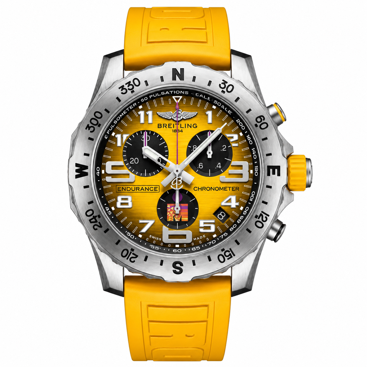 IMG-6544.png Endurance Pro Chronografh Super Quartz 44mm IronMan Yellow - Image 1